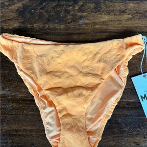 NWT Show Me Your MuMu Paradise Sun Terry Cozumel High Side Bikini Bottoms M